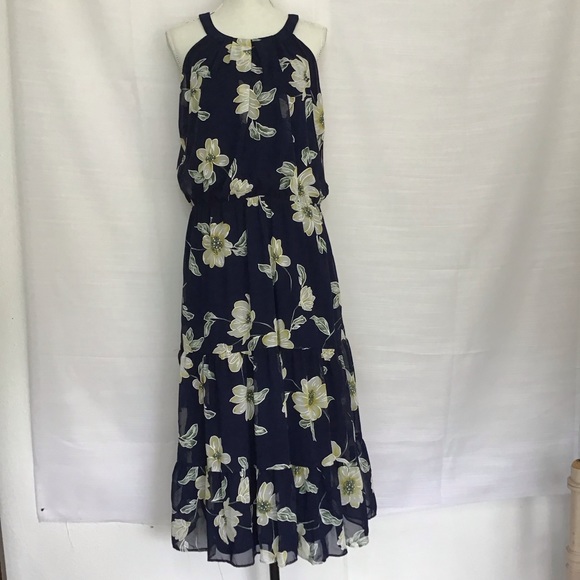 Robbie Bee Dresses & Skirts - NWT - ROBBIE BEE WOMEN CLASSIC ROYAL BLUE AND FLORAL MAXI DRESS SIZE 12